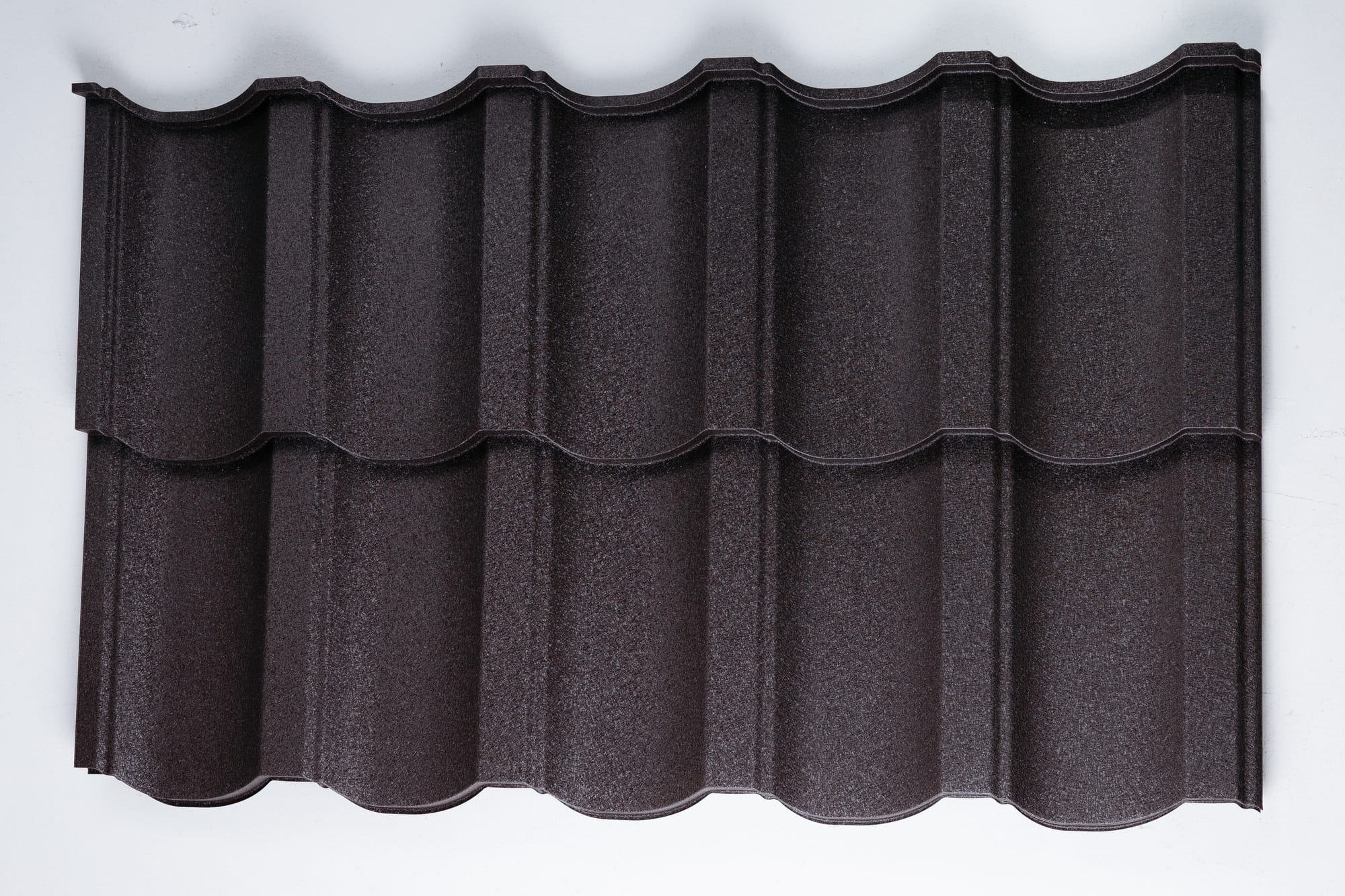 Țiglă metalică modulară model Parma în nuanță maro premium
